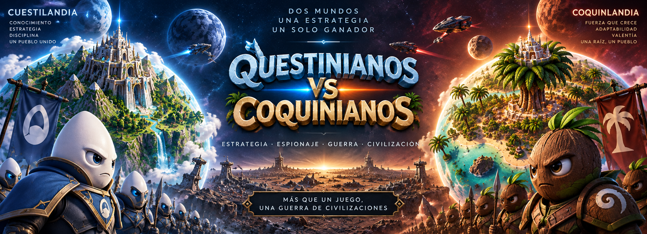 Questinianos y Coquinianos frente a la zona de guerra